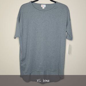 LuLaRoe Irma Tunic XS Solid Gray NEW